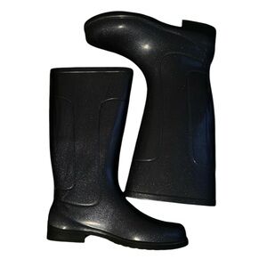 Women's heavy duty Glitter Rain Boots - Size 8